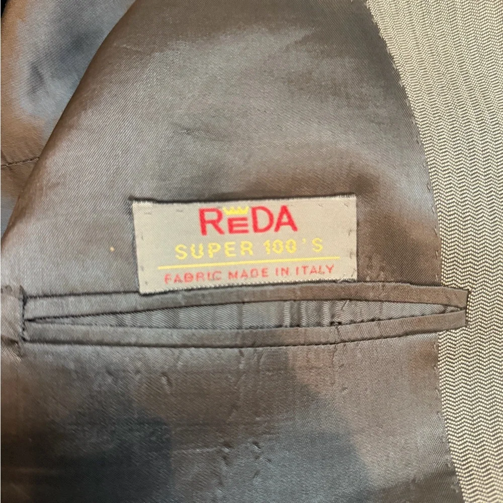 Chiavari Made in Italy Gray Wool Blazer | Reda Super 100’s | 40R 42R